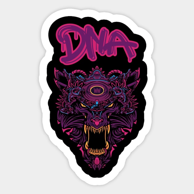 DNA #120 Sticker by DNA Tees